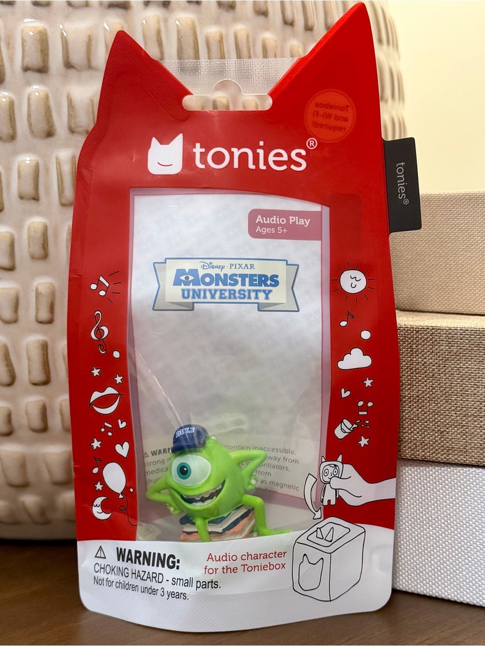 Tonies Monsters University Mike Wazowski Audio Figure - Tonies Brand Green